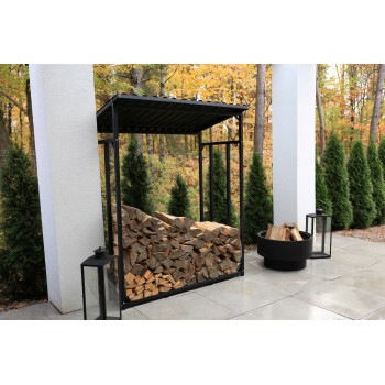 copy of Stojak na drewno kominkowe 42x37x68 - Druri Grindi - 3