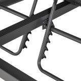 Pergola leżak ogrodowy z zadaszeniem - Werula I - 195x195x195 szara GRINDI IN THE GARDEN - 8