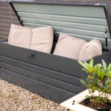 copy of Skrzynia ogrodowa metalowa 400l - 130x61x62 - Orto Grindi - 3