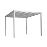 copy of Pergola leżak ogrodowy z zadaszeniem - Werula I - 195x195x195 szara GRINDI IN THE GARDEN - 1