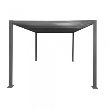 copy of Pergola leżak ogrodowy z zadaszeniem - Werula I - 195x195x195 szara GRINDI IN THE GARDEN - 2