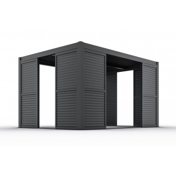 copy of Ścianka żaluzjowa panel do pergoli Kea - biała GRINDI IN THE GARDEN - 17