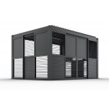 copy of Ścianka żaluzjowa panel do pergoli Kea - biała GRINDI IN THE GARDEN - 18