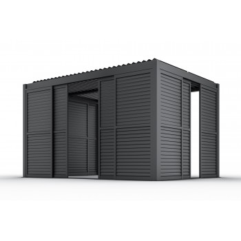 copy of Ścianka żaluzjowa panel do pergoli Kea - biała GRINDI IN THE GARDEN - 16