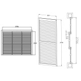 copy of Ścianka żaluzjowa panel do pergoli Kea - biała GRINDI IN THE GARDEN - 14
