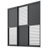 copy of Ścianka żaluzjowa panel do pergoli Kea - biała GRINDI IN THE GARDEN - 8