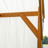 copy of Pergola leżak ogrodowy z zadaszeniem - Werula I - 195x195x195 szara GRINDI IN THE GARDEN - 8