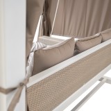 copy of Pergola leżak ogrodowy z zadaszeniem - Werula I - 195x195x195 szara GRINDI IN THE GARDEN - 10