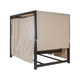 copy of Pergola leżak ogrodowy z zadaszeniem - Werula I - 195x195x195 szara GRINDI IN THE GARDEN - 3