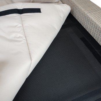 copy of Pergola leżak ogrodowy z zadaszeniem - Werula I - 195x195x195 szara GRINDI IN THE GARDEN - 6