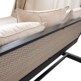 copy of Pergola leżak ogrodowy z zadaszeniem - Werula I - 195x195x195 szara GRINDI IN THE GARDEN - 7