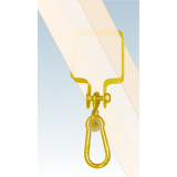 Schaukelschelle für Quadratholz mit Karabinerhaken - MHK 90 DMX - 2