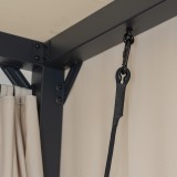 copy of Pergola leżak ogrodowy z zadaszeniem - Werula I - 195x195x195 szara GRINDI IN THE GARDEN - 10