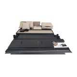 copy of Pergola leżak ogrodowy z zadaszeniem - Werula I - 195x195x195 szara GRINDI IN THE GARDEN - 11