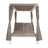 copy of Pergola leżak ogrodowy z zadaszeniem - Werula I - 195x195x195 szara GRINDI IN THE GARDEN - 2