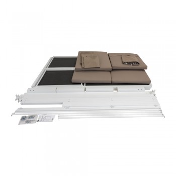 copy of Pergola leżak ogrodowy z zadaszeniem - Werula I - 195x195x195 szara GRINDI IN THE GARDEN - 8