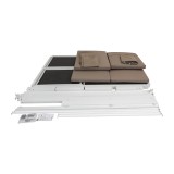 copy of Pergola leżak ogrodowy z zadaszeniem - Werula I - 195x195x195 szara GRINDI IN THE GARDEN - 8