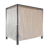 copy of Pergola leżak ogrodowy z zadaszeniem - Werula I - 195x195x195 szara GRINDI IN THE GARDEN - 3