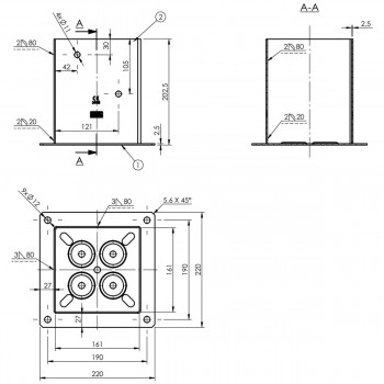 copy of Aufschraubhülse PSP – rechteckig GRUNDLINE - 16