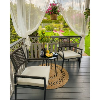 copy of Zestaw mebli ogrodowych szary - Paga I GRINDI IN THE GARDEN - 4