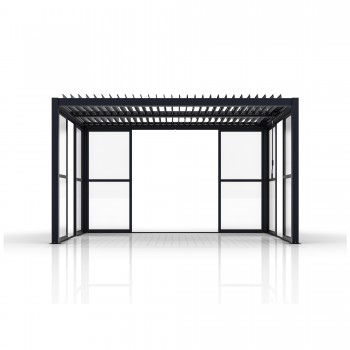 copy of Ścianka żaluzjowa panel do pergoli Kea - biała GRINDI IN THE GARDEN - 16