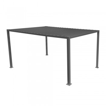 copy of Pergola leżak ogrodowy z zadaszeniem - Werula I - 195x195x195 szara GRINDI IN THE GARDEN - 6