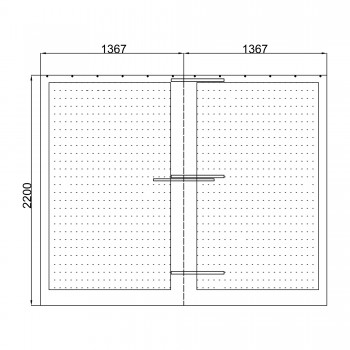 copy of Ścianka żaluzjowa panel do pergoli Kea - biała GRINDI IN THE GARDEN - 3