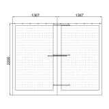 copy of Ścianka żaluzjowa panel do pergoli Kea - biała GRINDI IN THE GARDEN - 3