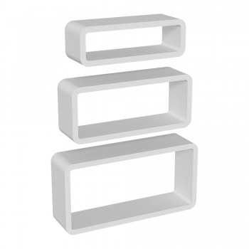 Wand-Regal-Set FOS WEISS 400/350/300 Velano - 1