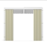 copy of Ścianka żaluzjowa panel do pergoli Kea - biała GRINDI IN THE GARDEN - 1