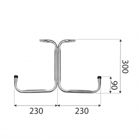 Wandhaken HST 300x230 Velano - 3