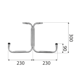Wandhaken HST 300x230 Velano - 3