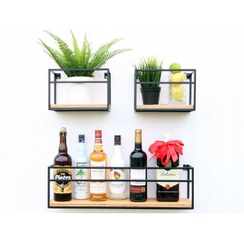 copy of Półka wisząca LOFT komplet 400/345/300 - FWL 1 Domax Home - 6