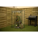 copy of Szklarnia ogrodowa Crocus II 70x50x158 - 4-półkowa Grindi - 3