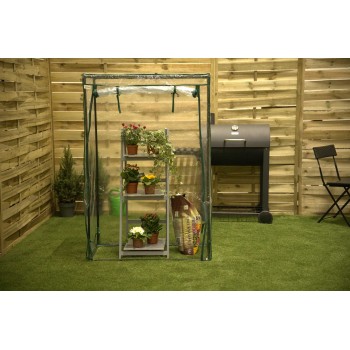 copy of Szklarnia ogrodowa Crocus II 70x50x158 - 4-półkowa Grindi - 2