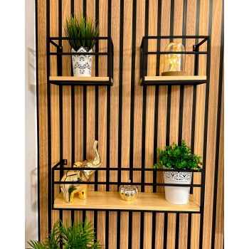 copy of Półka wisząca LOFT komplet 400/345/300 - FWL 1 Domax Home - 2