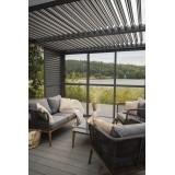 Posuvný žaluziový panel - zástěna pro pergolu Kea - šedý GRINDI - 8