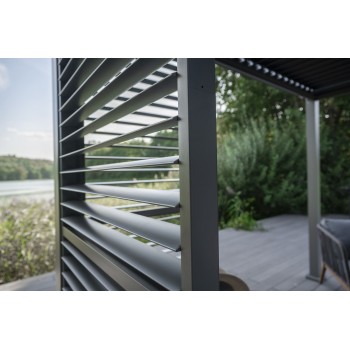 Posuvný žaluziový panel - zástěna pro pergolu Kea - šedý GRINDI - 10