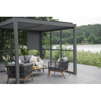 copy of Ścianka żaluzjowa panel do pergoli Kea - biała GRINDI IN THE GARDEN - 6