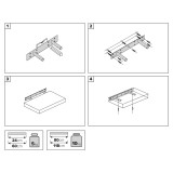Dřevěná nástěnná samonosná police 60x23cm - bambus - Luonto Velano - 5