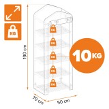 copy of Szklarnia ogrodowa Crocus II 70x50x158 - 4-półkowa GRINDI IN THE GARDEN - 3