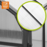 Polykarbonátový zahradní skleník - černý - Lilium I - 190x244cm GRINDI - 6