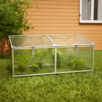 Zahradní mini skleník z polykarbonátu - MAGNOLIA II - 120x51x51 GRINDI IN THE GARDEN - 4