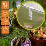 Zahradní mini skleník z polykarbonátu - MAGNOLIA II - 120x51x51 GRINDI IN THE GARDEN - 7