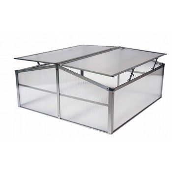 Zahradní mini skleník z polykarbonátu - MAGNOLIA IV - 100x100x48 GRINDI - 2