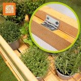 Mini dřevěný skleník - Abelia - 90x50x93 GRINDI IN THE GARDEN - 6