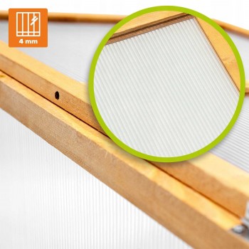 Mini dřevěný skleník - Abelia - 90x50x93 GRINDI IN THE GARDEN - 7