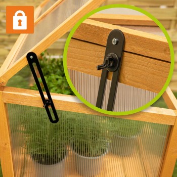 Mini dřevěný skleník - Abelia - 90x50x93 GRINDI IN THE GARDEN - 8