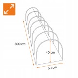 Mini fóliovník - tunel - transparentní - Adiago 60x40 GRINDI IN THE GARDEN - 4