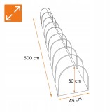 Mini fóliovník - tunel - transparentní - Adiago 45x30 GRINDI IN THE GARDEN - 5